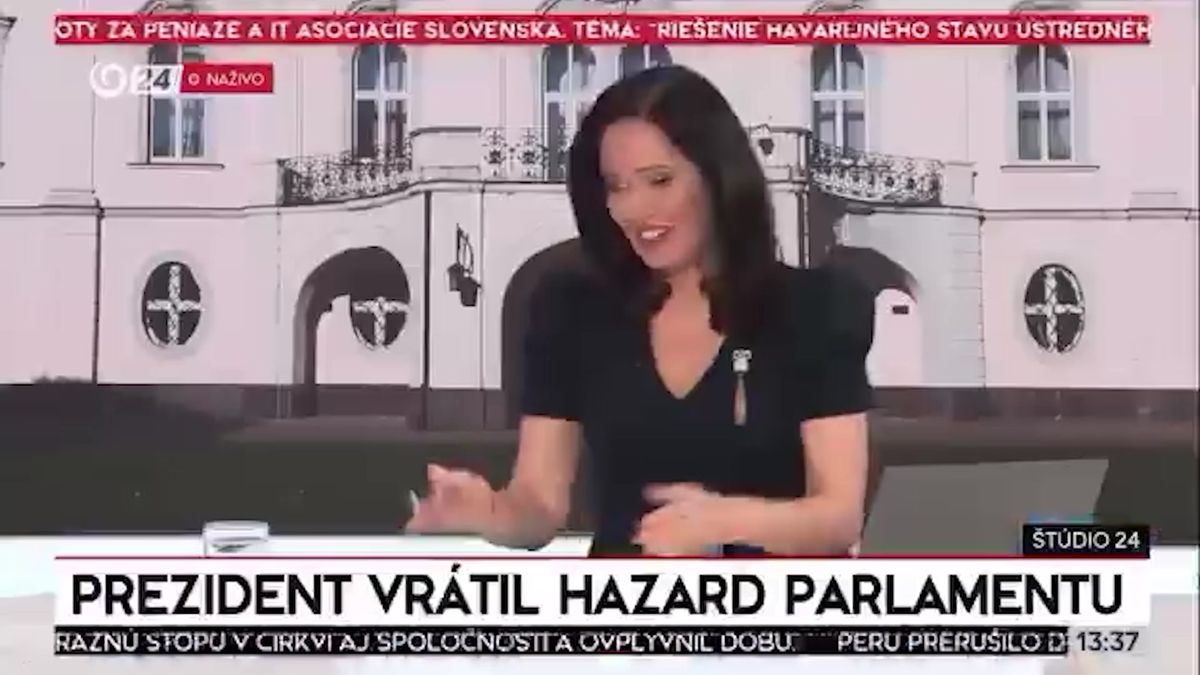 Dá se to vystřihnout? Slovenský ministr sportu si říhnul v živém vysílání